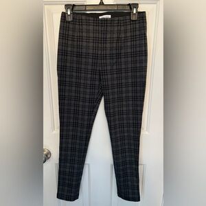 Calvin Klein women's Charcoal and Black Checkered Pants